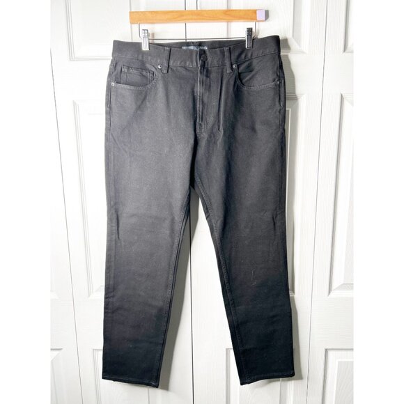Everlane Uniform The Performance Black Denim Jeans Men's Size 35 x 30 NWT